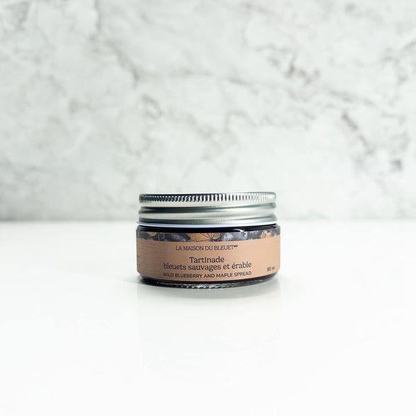 Pot de Tartinade de bleuets sauvages à l'érable 90ml