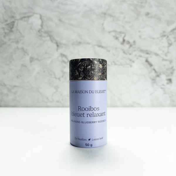 Boite de rooibos bleuet relaxant 50g