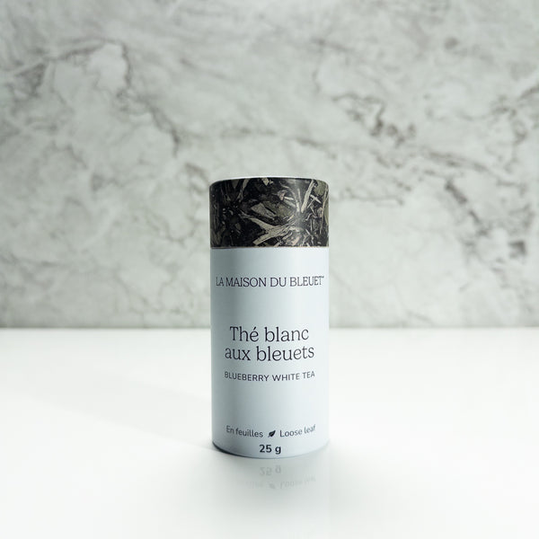 Boite de thé blanc aux bleuets 25g