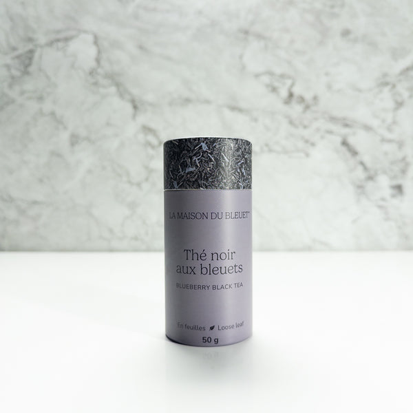 Boite de thé noir aux bleuets 50g