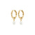 SHIFT pearl gold plated earrings