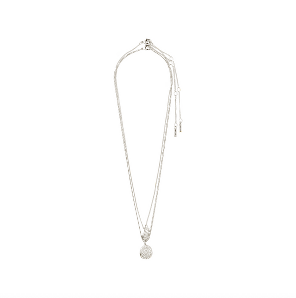 SHIFT 2 in 1 necklace set, silver plated