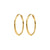 BETWEEN gold-plated creoles