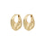 SENSE gold-plated hoop earrings