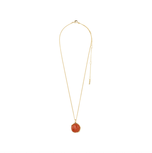 SENSE gold-plated/agate necklace