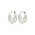 SENSE silver-plated hoop earrings