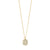 Collier : Ember : Plaqué or : Cristal