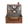 Panier de pique-nique en osier pour 4 personnes avec sac isotherme amovible