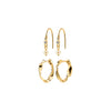 Boucles d'oreilles MORIN 2-en-1 or