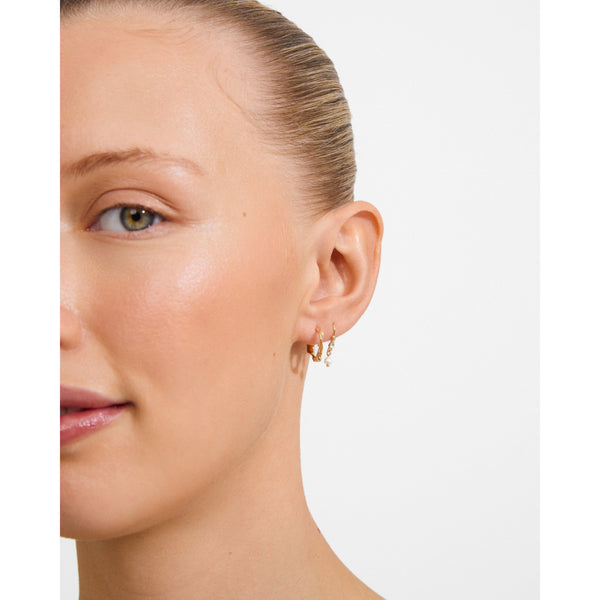 Boucles d'oreilles MORIN 2-en-1 or