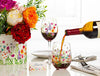 Verre à vin sans pied jardin d’abeilles
