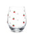 Verre à vin sans pied avec cerises