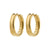 KAYDEN gold-plated creoles