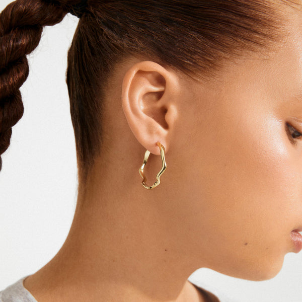 LARKIN gold-plated earrings