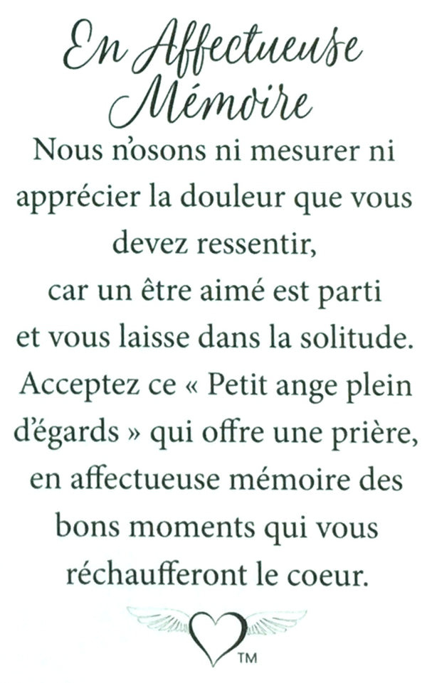 Épinglette Ange : Affectueuse mémoire