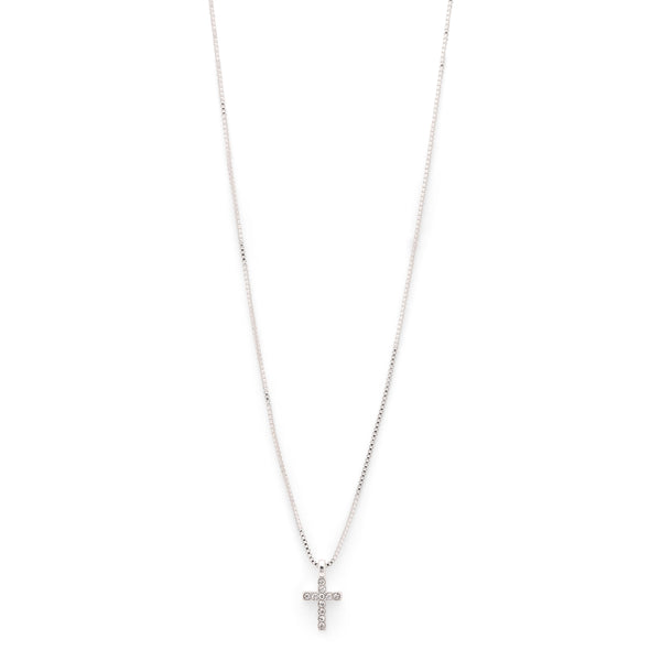 CLARA crystal cross collier