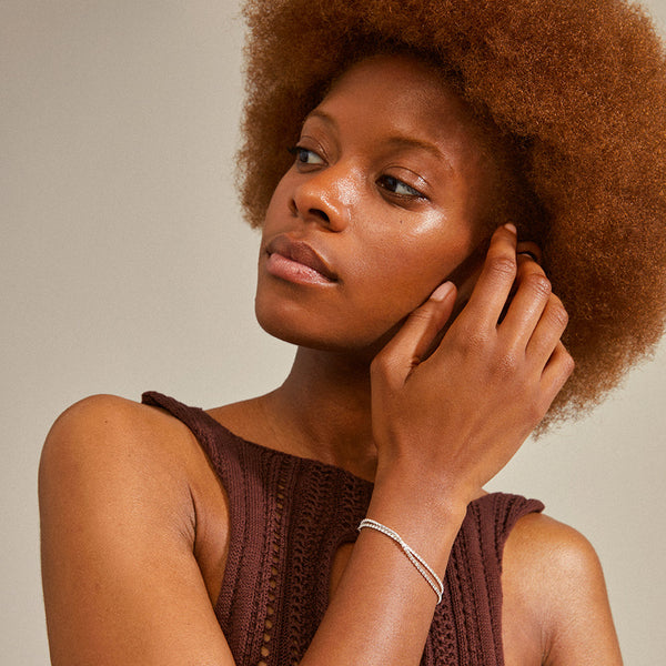 ROWAN crystal bracelet, 2-en-1,