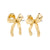 CASSIAN recycled gold-plated earrings