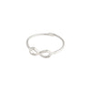 LULU recycled eternity stack ring silver-plated