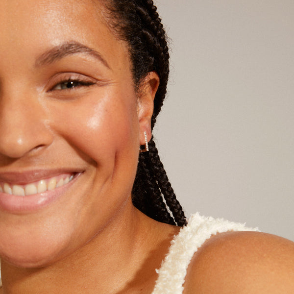 COBY crystal square anneaux boucles d'oreille