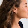TATUM medium gold-plated hoop earrings