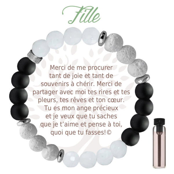 Bracelet Aroma Noir : Fille