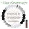 Bracelet Aroma noir : Voeux d'anniversaire