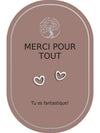 Boucles d'oreilles : Merci Pour Tout