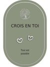 Boucles d'oreilles : Crois en Toi