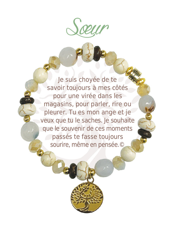 Bracelet Earth Angel Or : Soeur