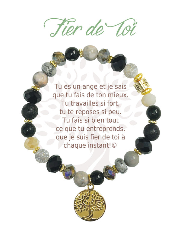 Bracelet Earth Angel Or Foncé : Fier de toi