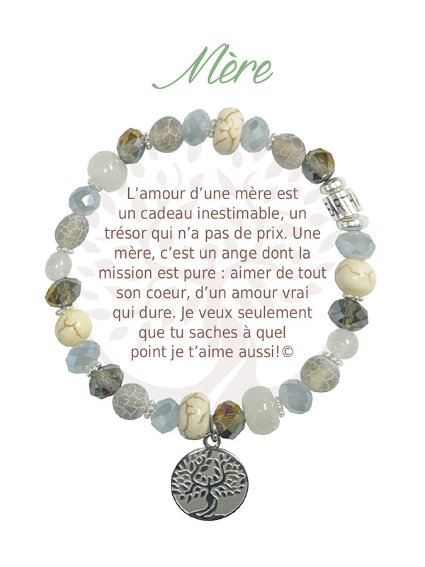 Bracelet Earth Angel Argent : Mère