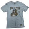 Tee-shirt Bleu Indigo avec dessin à l'avant