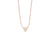 Collier Coeur Juliette rose