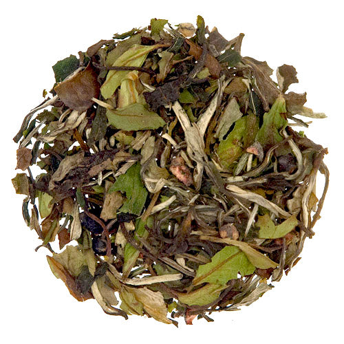 Thé blanc aux bleuets en vrac