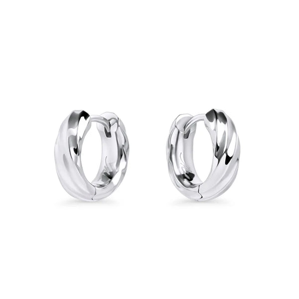 Boucles d'oreille Twisted argent