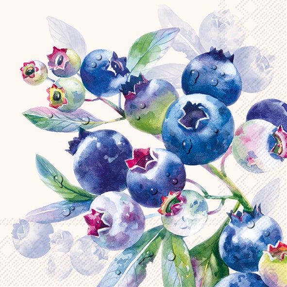 Serviettes de table: Lunch - Collection Bleuets
