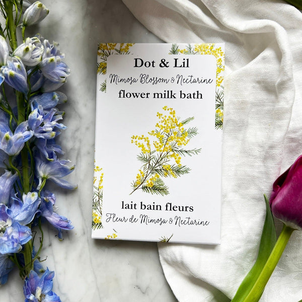 Bath milk sachet - Mimosa & Nectarine
