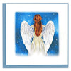 Carte de vœux ange en papier roulé Quillingcard