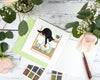 Carte de vœux Chat Espiègle en Papier Roulé