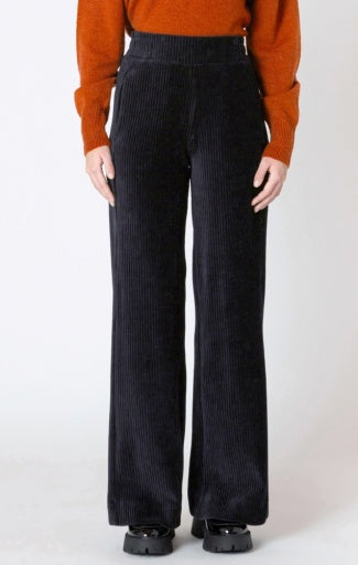 pantalon en velours côtelé jambe large