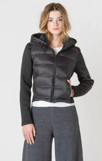 Veste doudoune en tissu mixte