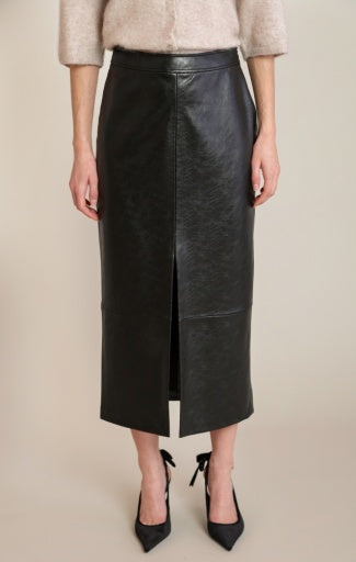 FAUX LEATHER SKIRT
