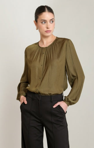 BUTTON FRONT BLOUSE