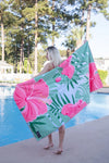 Serviette de plage - FLEURS DES ILES''