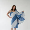 Serviette – Diagonal Stone Blue