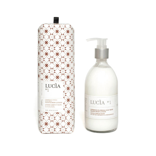 lotion corps et mains Lucia, au lait de chèvre et à l'huile de lin
