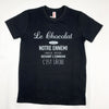 T-shirt humoristique unisexe Chocolat est un ennemi