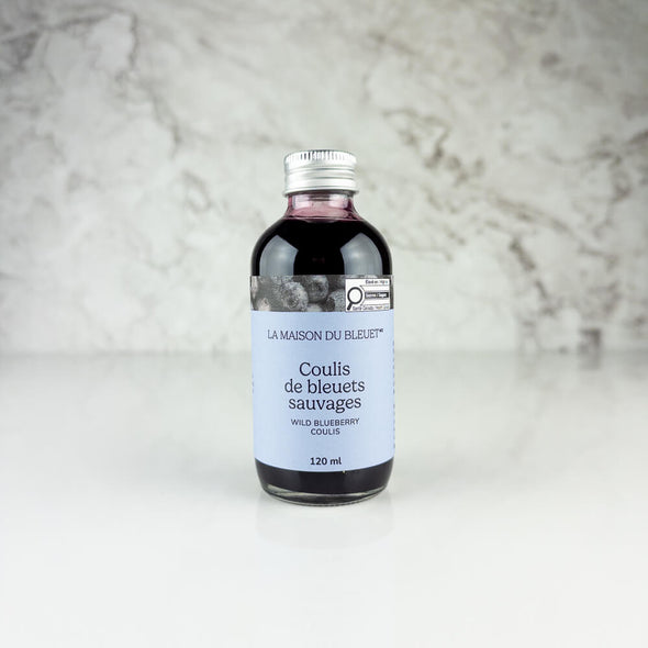 Coulis de bleuets sauvages 120 ml - La Maison du Bleuet