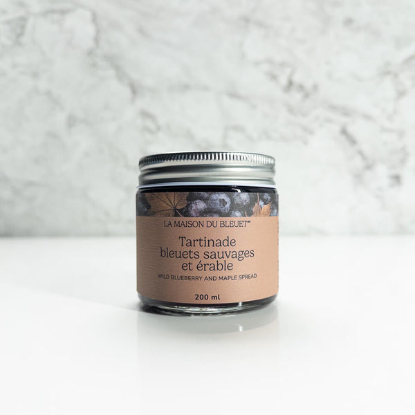 Pot de Tartinade de bleuets sauvages à l'érable 200ml